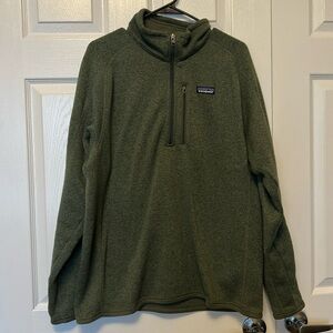 Men’s Patagonia Better Sweater Forrest Green Quarter-Zip